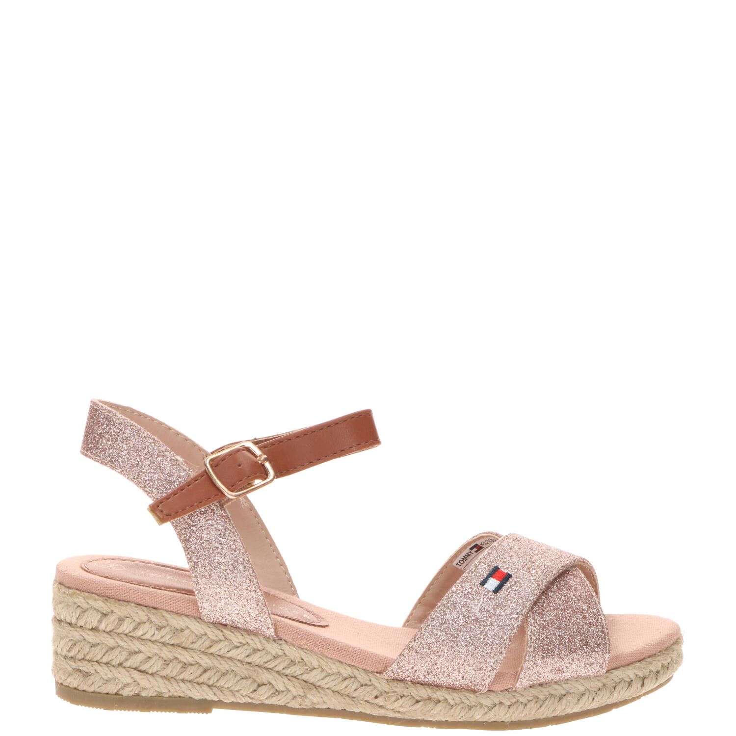 Tommy Hilfiger sandalen met glitters roze online kopen