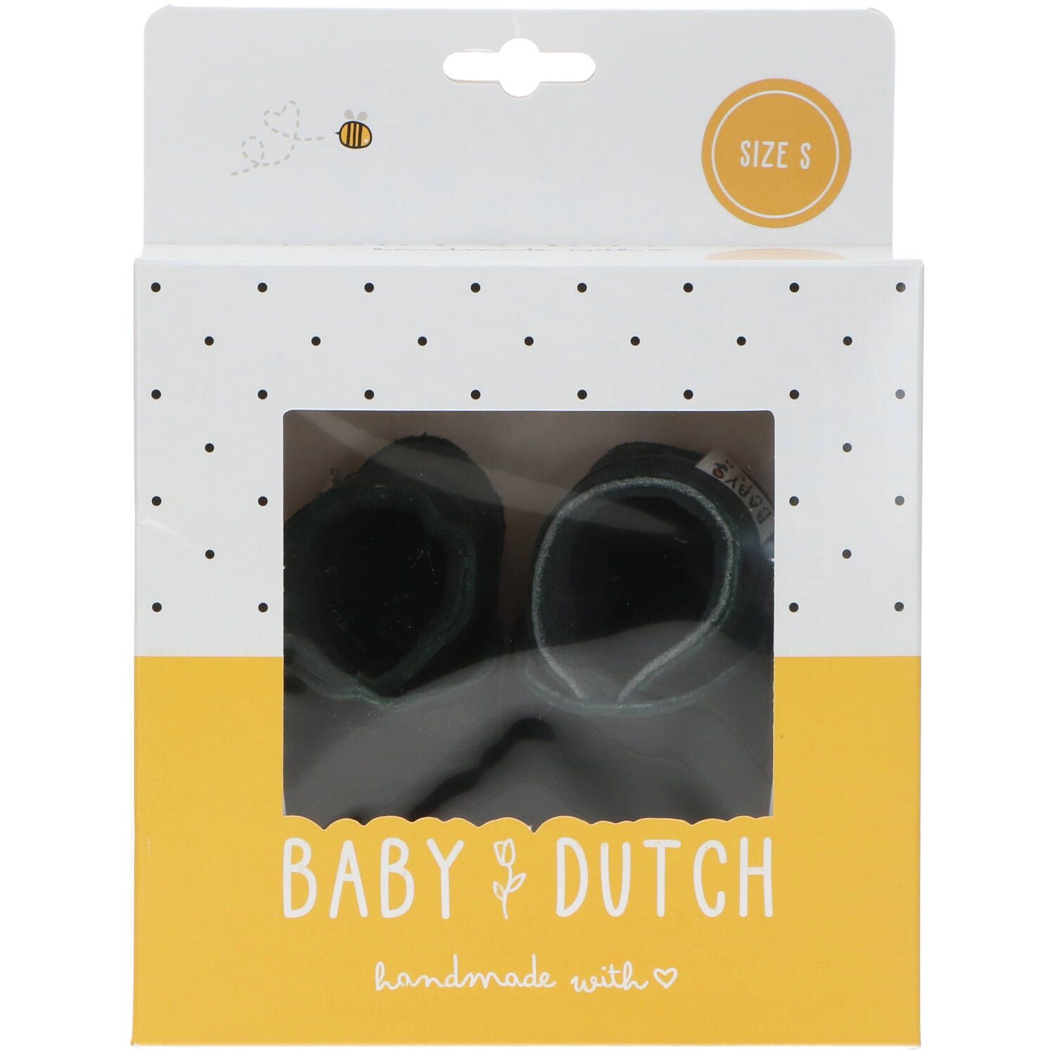 Baby Dutch Zwarte Babyschoenen Babyslofje online kopen