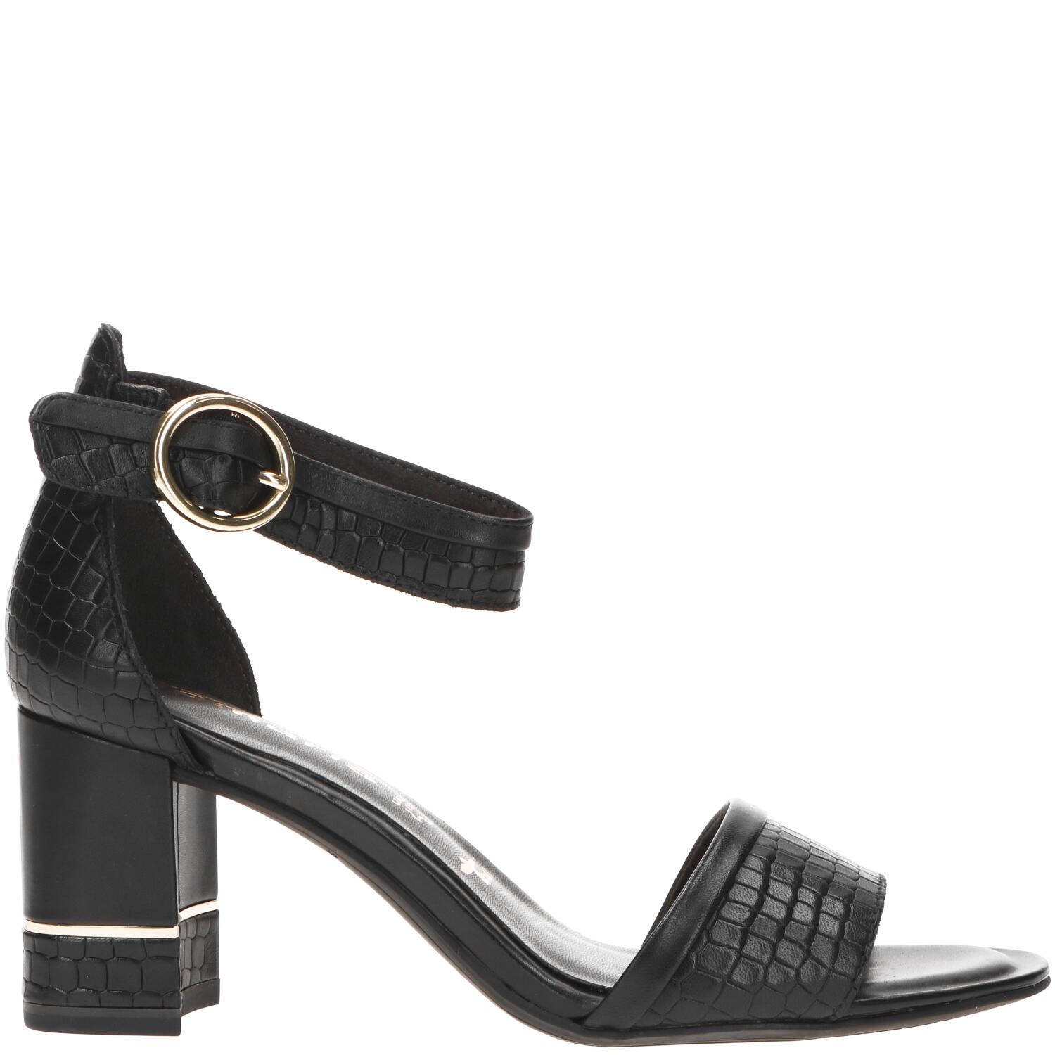 Tamaris Elegant Middle Heels Sandals , Zwart, Dames online kopen