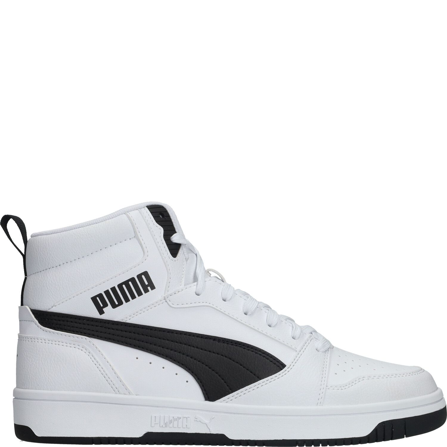 PUMA Rebound v6 Unisex Sneakers - Wit/Zwart - Maat 43