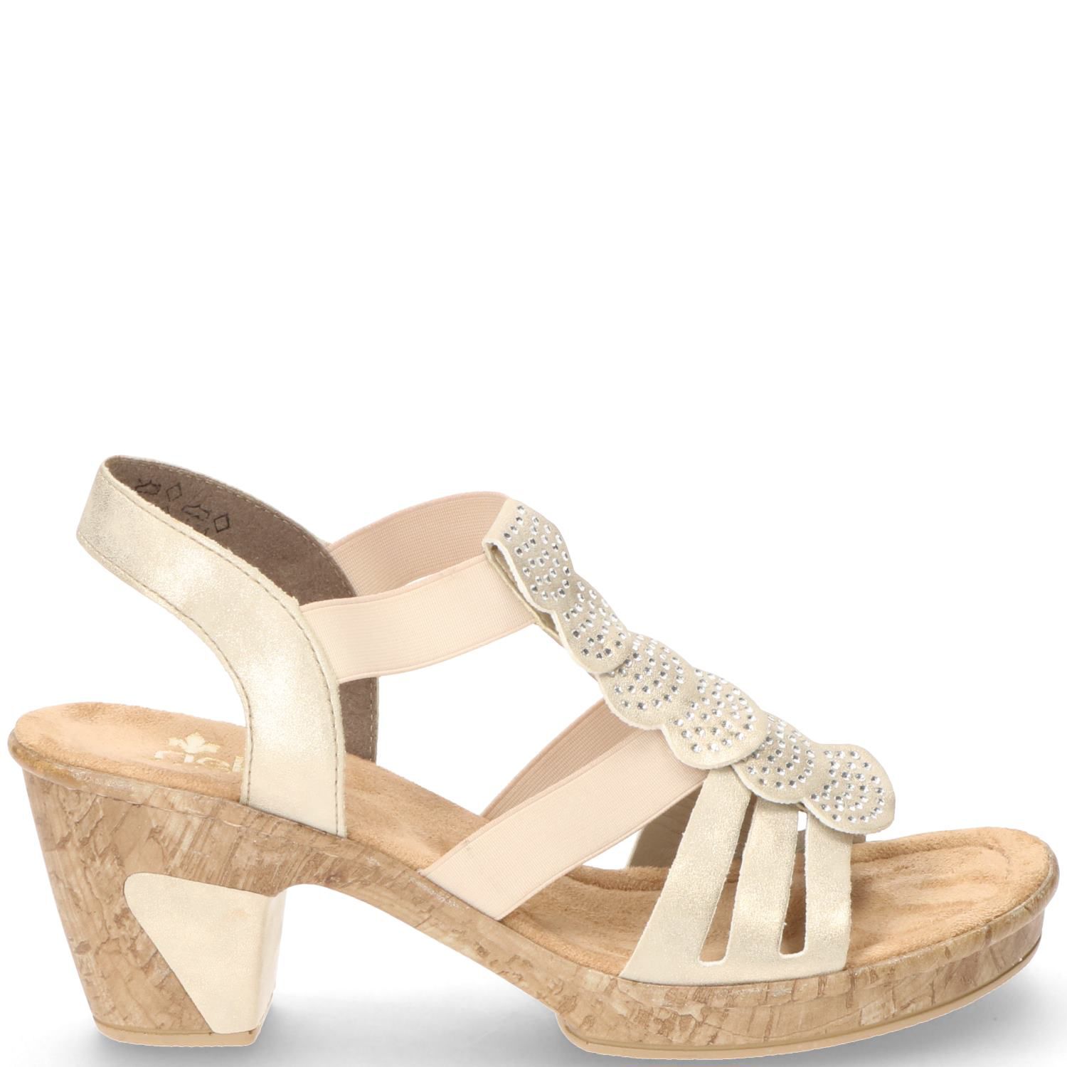 Rieker dames geklede sandalen Taupe online kopen